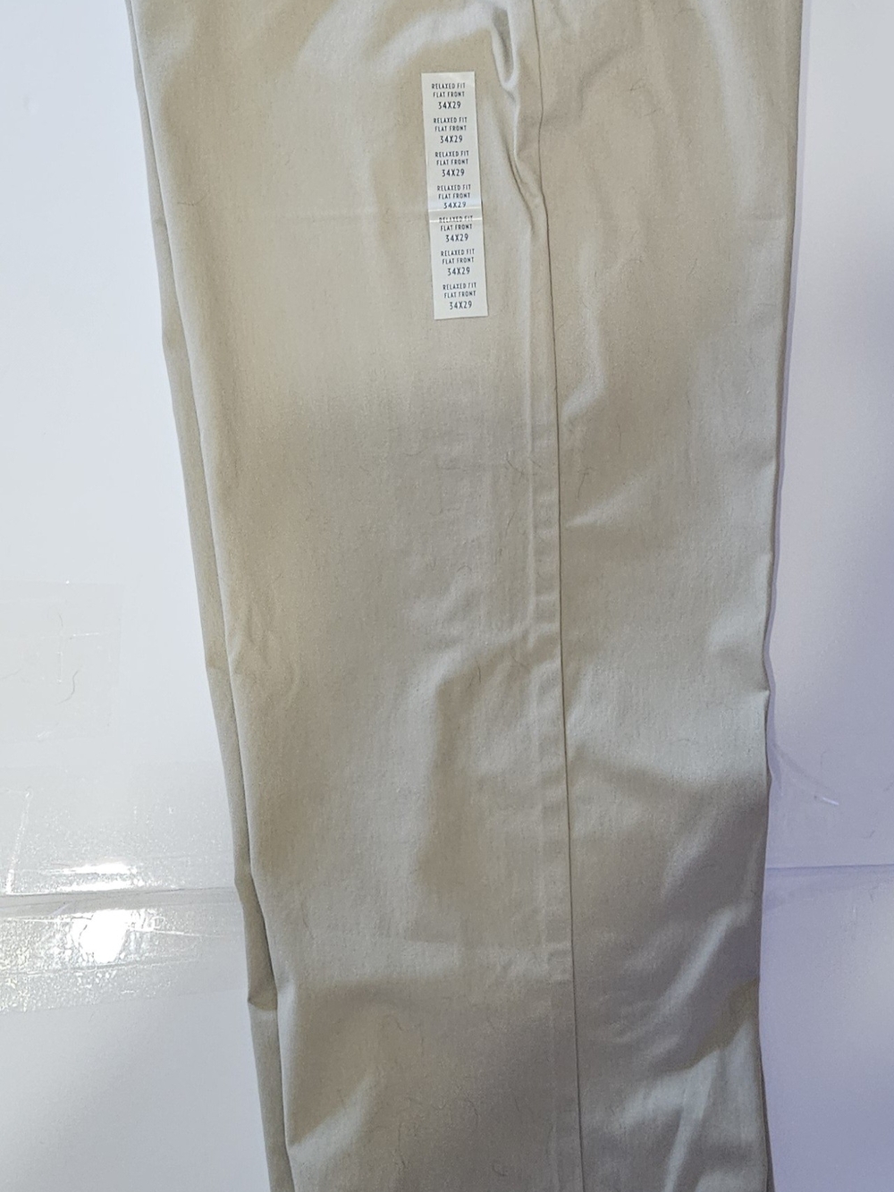 Men's Classic Relaxed-Fit Khaki Pants Croft & Barrow 34 X 29